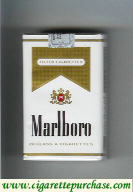 Marlboro white and gold cigarettes soft box